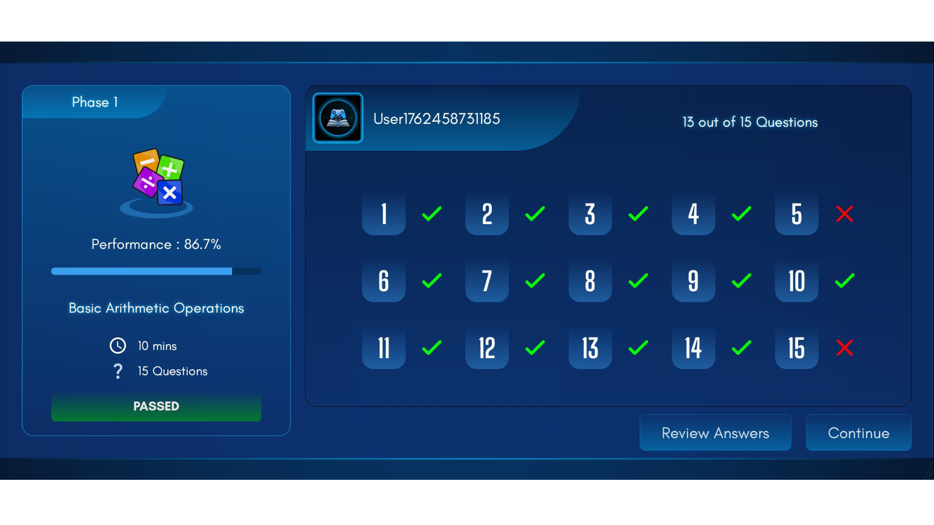 Profile and Rewards screenshot