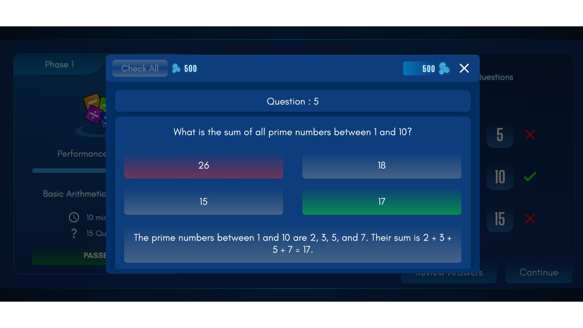 Profile and Rewards screenshot